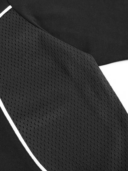 Contrast Piped Panel Unisex T-Shirt