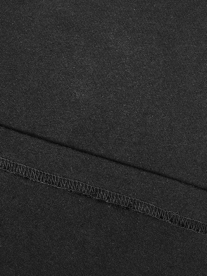 Contrast Piped Panel Unisex T-Shirt