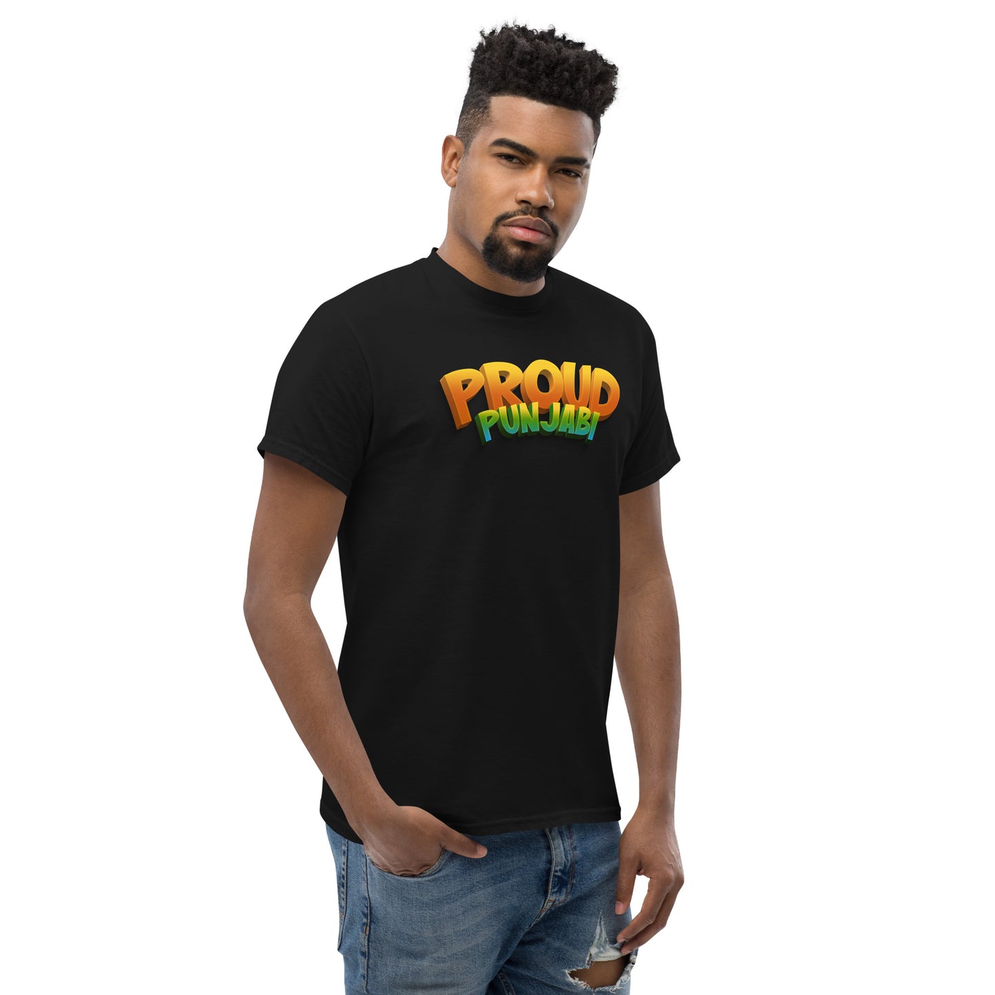 Fier Punjabi Trendy T-shirt classique pour hommes