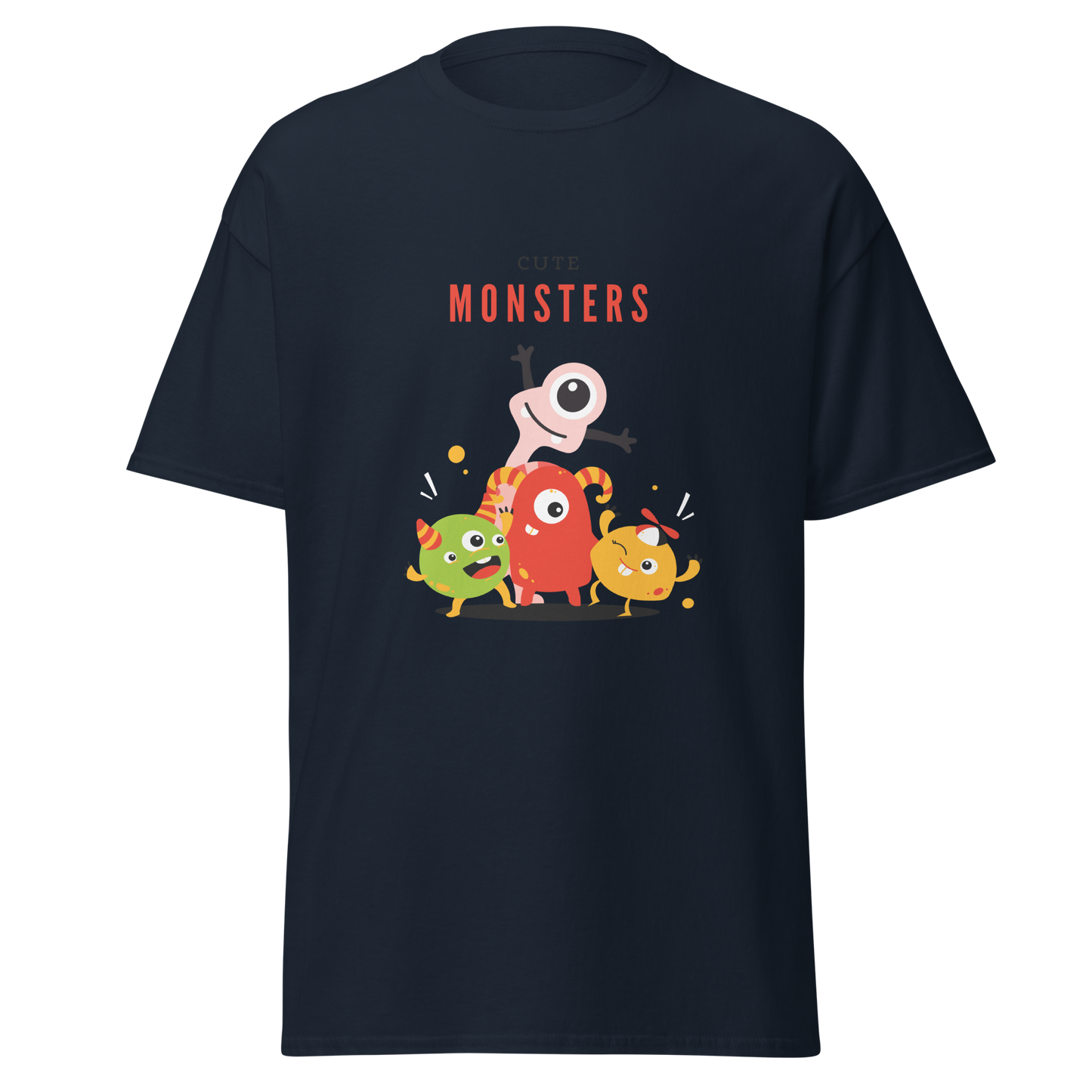 Monstres mignons T-shirt classique pour hommes