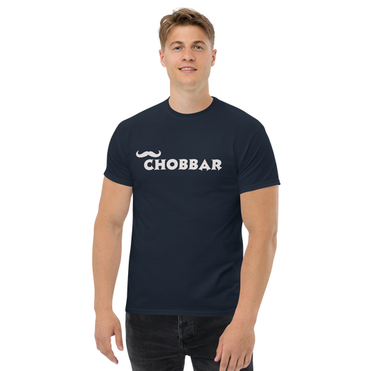 Chobbar blanc T-shirt classique pour hommes