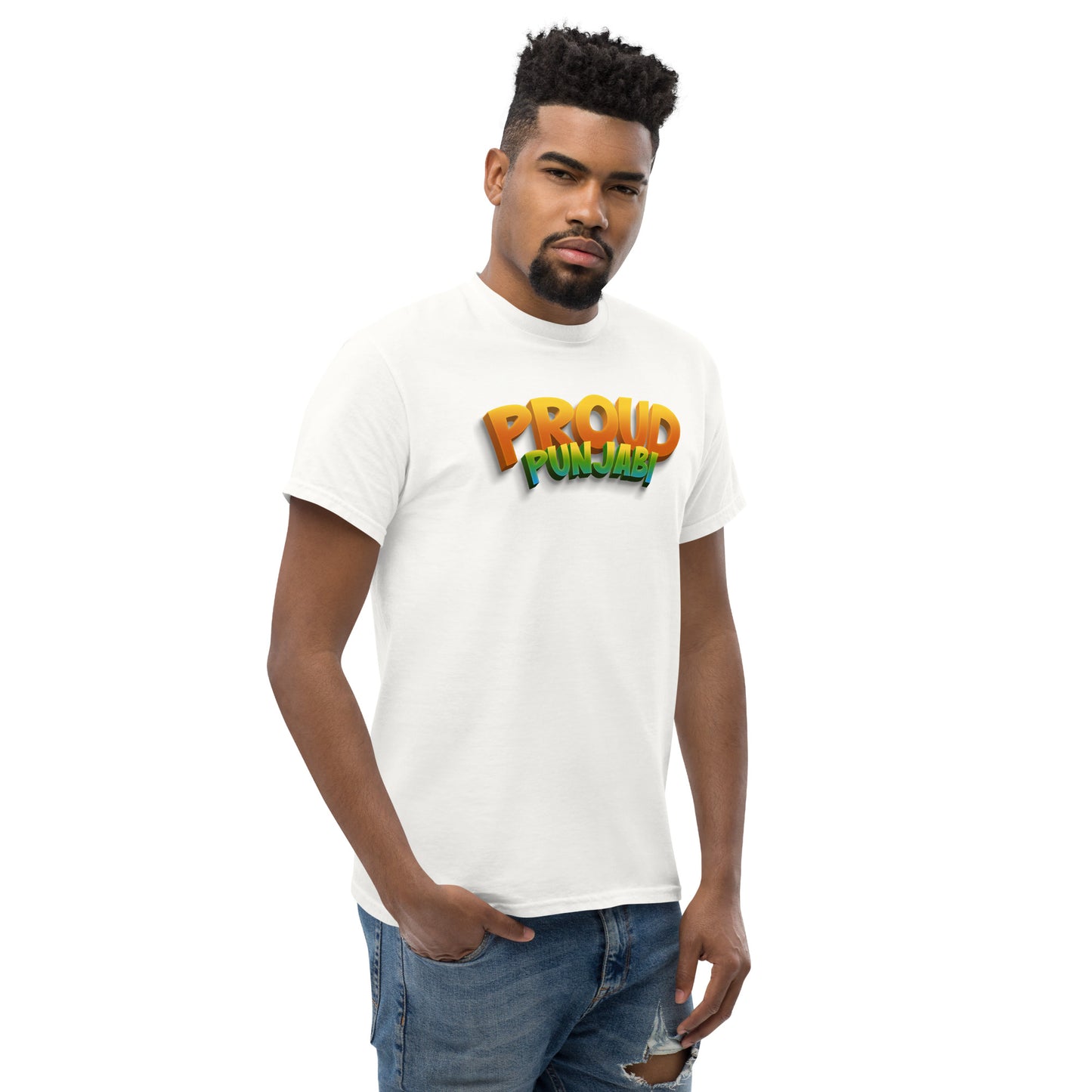 Fier Punjabi Trendy T-shirt classique pour hommes