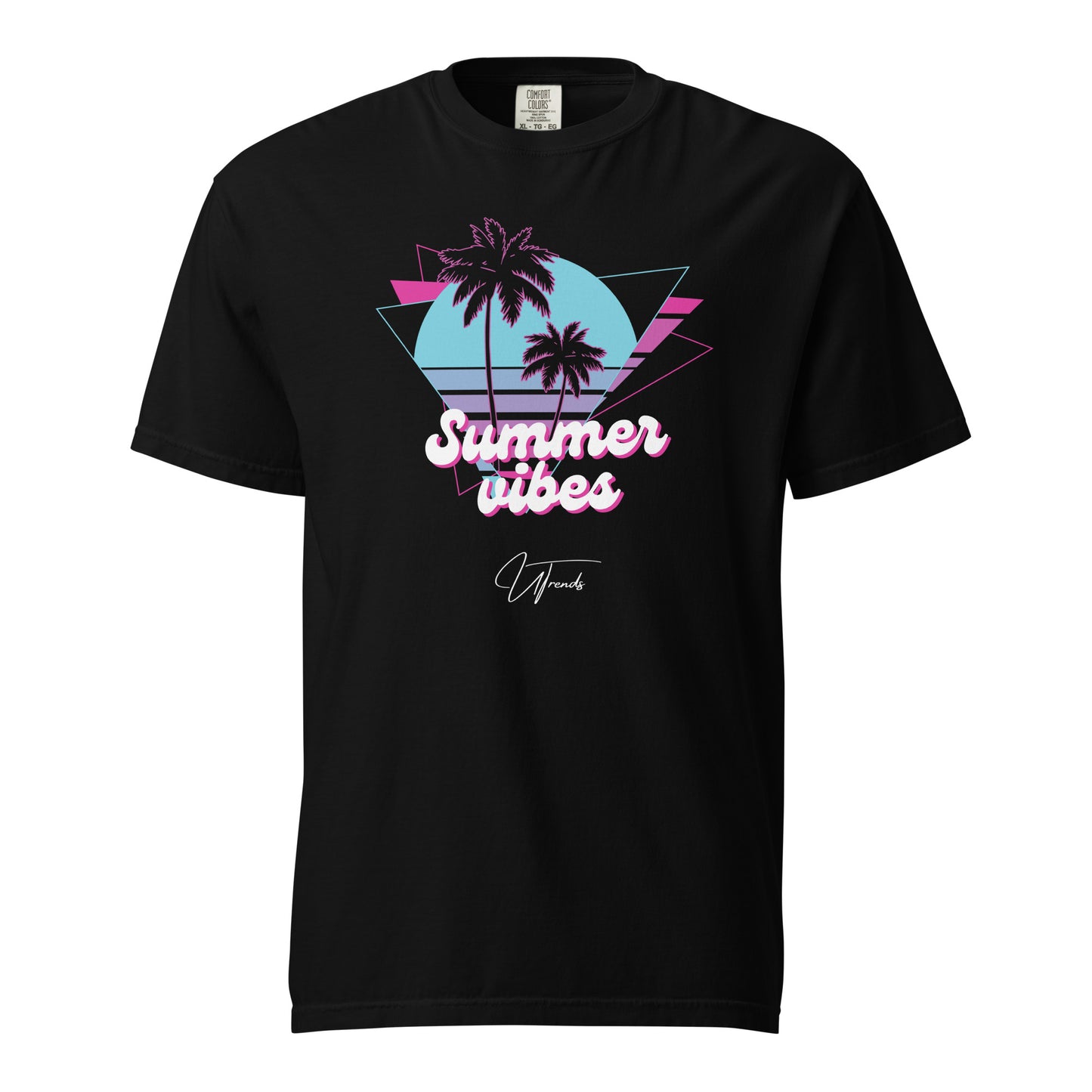 Ambiances estivales T-shirt épais teint en pièce unisexe